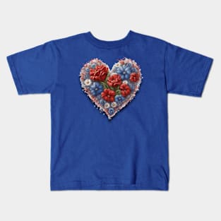 Heart of Flowers Kids T-Shirt